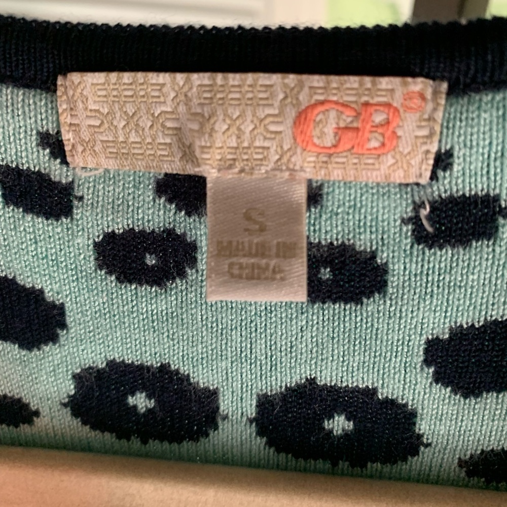 Gianni Bini size small knit dress in black/teal - Picture 3 of 3